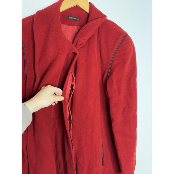 M.G. Kinsler Vintage The Great American Scarf Wool Coat Workers Union Old Money - Picture 8 of 10